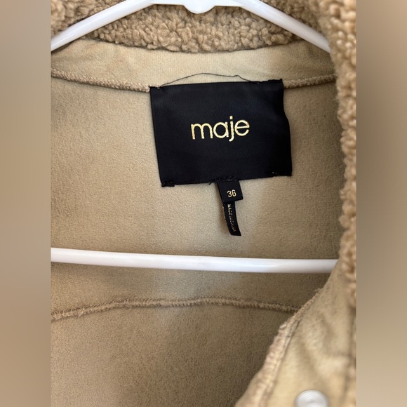 Maje women’s Sherpa jacket size 36 - Picture 8 of 8